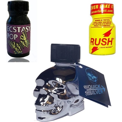 Rush Poppers Silver Skull Extasy mix pack 3 x 24 ml – Zboží Dáma
