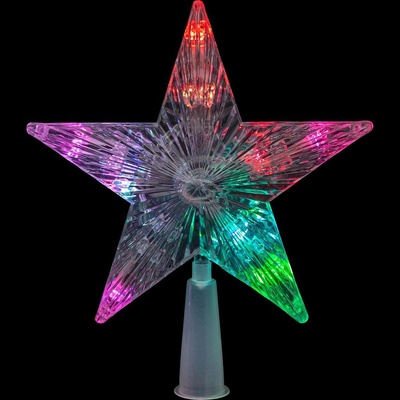 Family Collection LED RGB Коледна звезда за елха 10xLED/2xAA 15см (LC3524)