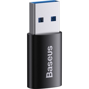 Baseus Алуминиев OTG адаптер, USB 3.1 към Type-C, 10Gbps - Baseus Ingenuity Series (ZJJJQ000101) - черен