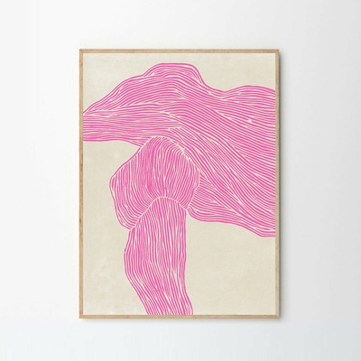 Moikka Plagát The Line - Pink by Rebecca Hein 100x140 cm