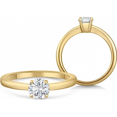 Sofia Diamonds zlatý zásnubní prsten s diamantem BDRB90349YG