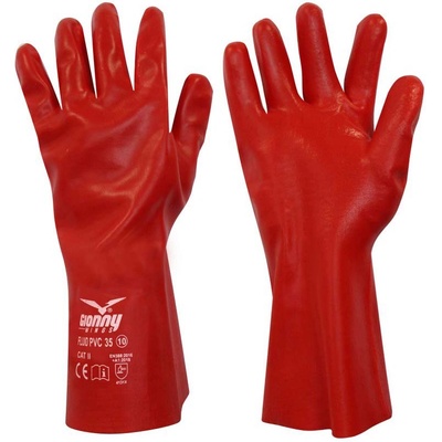 PAYPER fluid pvc 35 red s00208-0153 / pvc ръкавици, дължина 35 см - червени 10 (s0020801530300010)