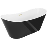 Mexen Montana 180x80 cm black/white/brushed gold (52011808075-55)