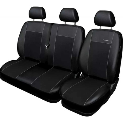 Autopotah Automega Volkswagen T6, 1+2, 3 místný, 2015-2022, Eco kůže + alcantara černé