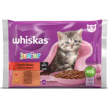 Whiskas ПАУЧ ДЖУНИЪР МЕСНА СЕЛЕКЦИЯ 4Х85ГР