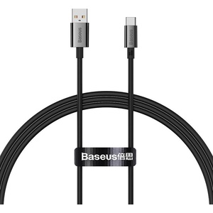 Baseus Кабел за данни Baseus Superior, Type-C, 100W, 1.0m, Black - 40449 (de-40449)
