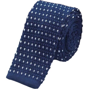 Pletená Kravata so vzorom PK001 modrá