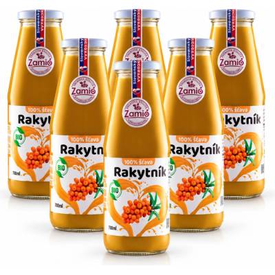 Zamio BIO Rakytnik 100% šťava 6 x 700 ml