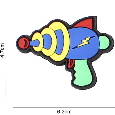 Gumová nášivka 101 Inc Spacegun - modrá