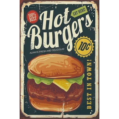 Ceduľa Hot Burgers