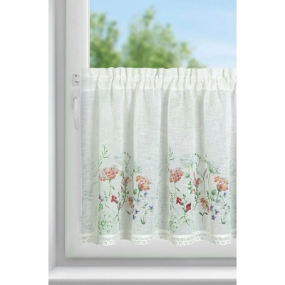 EUROFIRANY KRÁTKÁ ZÁCLONA NA PÁSCE SYLVIA 60X150 CM VÍCEBAREVNÁ