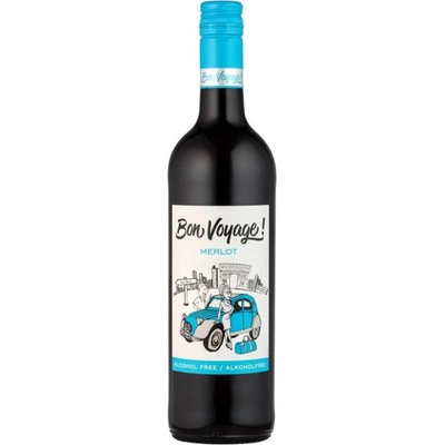 Bon Voyage Merlot 0% 0,75 l (holá láhev)