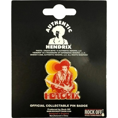 RukaHore odznak Jimi Hendrix pin badge jimi guitar
