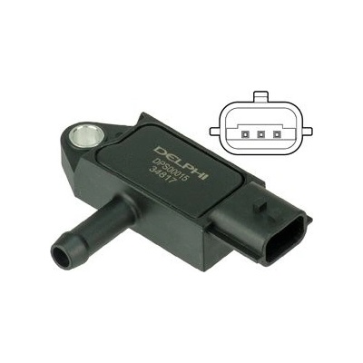 DELPHI Senzor, tlak výfukového plynu DPS00015