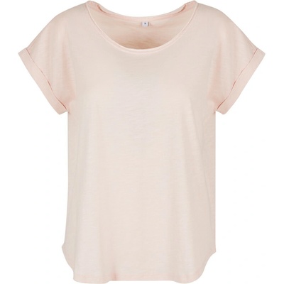 Build your Brand Tričko BY 036 slubové krátký rukáv dámské COT56003604801 pink