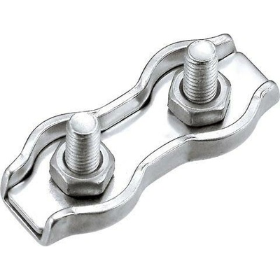 Nerezová lanová svorka duplex Lano - průměr: 4 mm