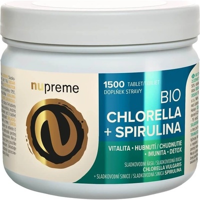 Bio Nupreme Chlorella + Spirulina 1500 tabliet