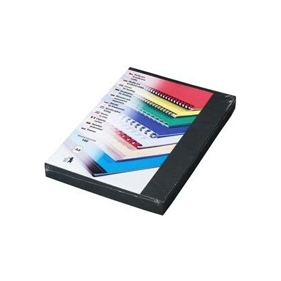 Kartonové desky Delta A4 zadní strana 250g černá balení 100ks