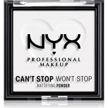 NYX Professional Makeup Can't Stop Won't Stop Mattifying Powder zmatňujúci púder 11 Bright Translucent 6 g