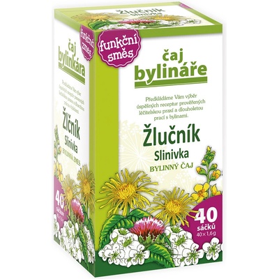 Čaj bylináře Žlučník a slinivka nálevové sáčky 40 x 1,6 g
