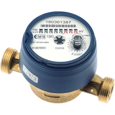 B-METERS vodoměr 30°C, 1/2" x 110 mm, Qn 2,5 RFM-MB1 – Zboží Mobilmania