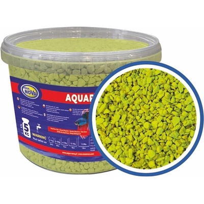 Aqua Nova štrk fluo žltý 5 kg, 3 l