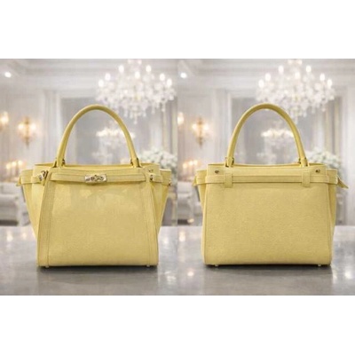 Max Original Leather Dámska kožená kabelka yellow 4