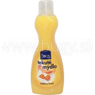 Sirios tekuté mydlo mlieko a med 1000 ml