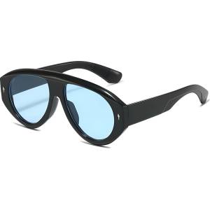 Techsuit Слънчеви очила Techsuit Premium Sunglasses (3991) - дамски, авиаторски, ретро стил - Син (Blizzard Blue) (KF2364727) Слънчеви очила