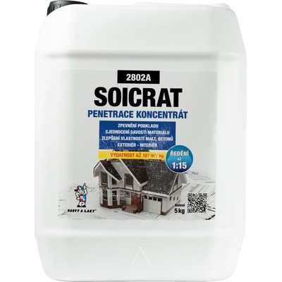 Barvy a laky Teluria s.r.o. Penetrace Soicrat - koncentrát 5kg (V-1309)