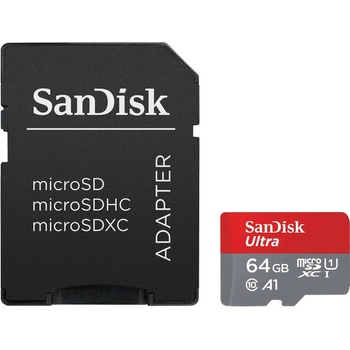 Image 1 of SanDisk Ultra microSDXC 64GB UHS-I/A1 (SDSQUAB-064G-GN6MA/215421)