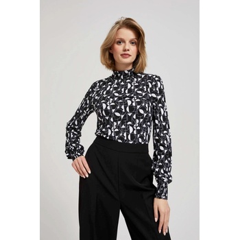 Moodo Блуза с шарка Moodo Moodo | Cheren Byal | ЖЕНИ | XS