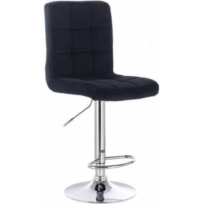 LuxuryForm Design Toledo Velur na striebornom tanieri čierna