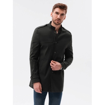 Ombre Clothing pánsky prechodný kabát Eliot čierna