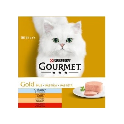 Gourmet Gold cat paštika Multipack 8 x 85 g – Zboží Mobilmania