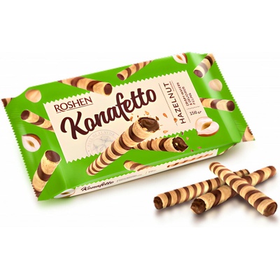 Roshen Konafetto trubičky s orieškovou náplňou 140 g