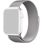 Decoded Стоманена, неръждаема каишка за Apple Watch 42мм, 44мм, 45мм, 46мм, Ultra, Ultra 2, Ultra 3 49мм - Decoded Milanaise Titanium Stainless Steel Watch Loop Band (сребрист) (D23AWS45MTS1TM (805541))