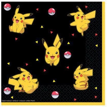 Amscan obrúsky papírové Pokemon 33x33cm 16 ks