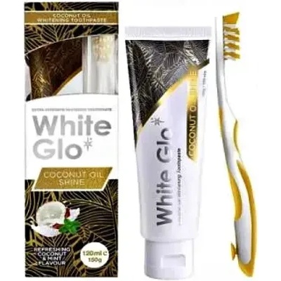White Glo Coconut Oil избелваща паста за зъби 120 мл с четка за зъби