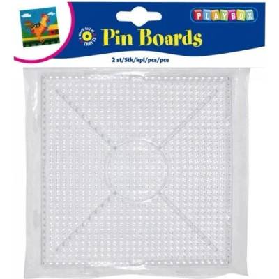 Playbox Destičky pro zažehlovací korálky - čtverec 2 ks, 15x15 cm
