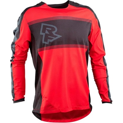 Race Face Ruxton Jersey Rouge Long Sleeve červená pánský