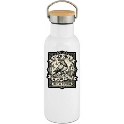 123TRIKO termoska Důchodce je jako holub 500 ml
