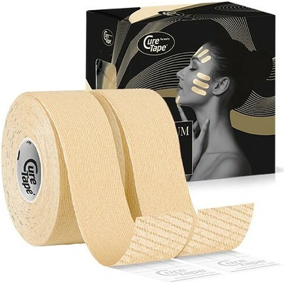 CureTape BEAUTY jemná kineziologická páska béžová 2,5 cm x 5 m