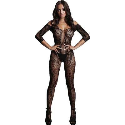 Le Désir Bodystocking Le Désir s čipkovanými rukávmi