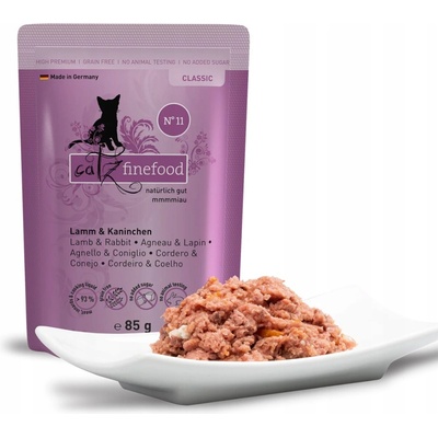 Catz Finefood No.11 jahňacie & králik 85 g