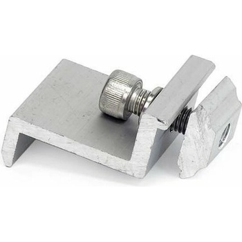 Solarmi SCKD-3S hliníkový stříbrný koncový držák SC solárního panelu 30 i 35 mm