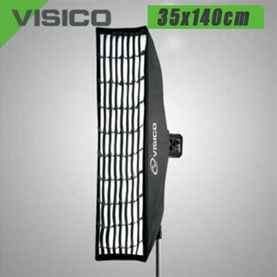 Visico Softbox за студийна светкавица 35 x 140 см Visico с грид