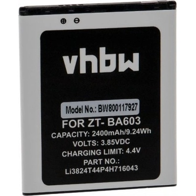 VHBW Батерия за ZTE Blade A520 / A603, 2400 mAh (800117927)