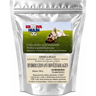 Krmiva Hulín Hovězí kolagen Hydroizolovaný pro psy 500 g