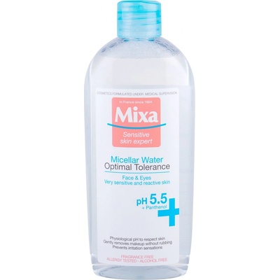 Mixa Optimal Tolerance micelárna voda na všechny typy pleti 400 ml